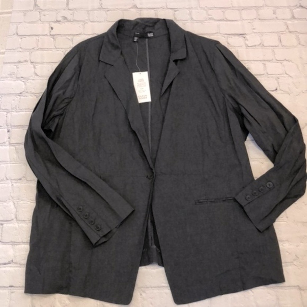 NWT Eileen Fisher Unstructured Linen Blend Blazer - 20W